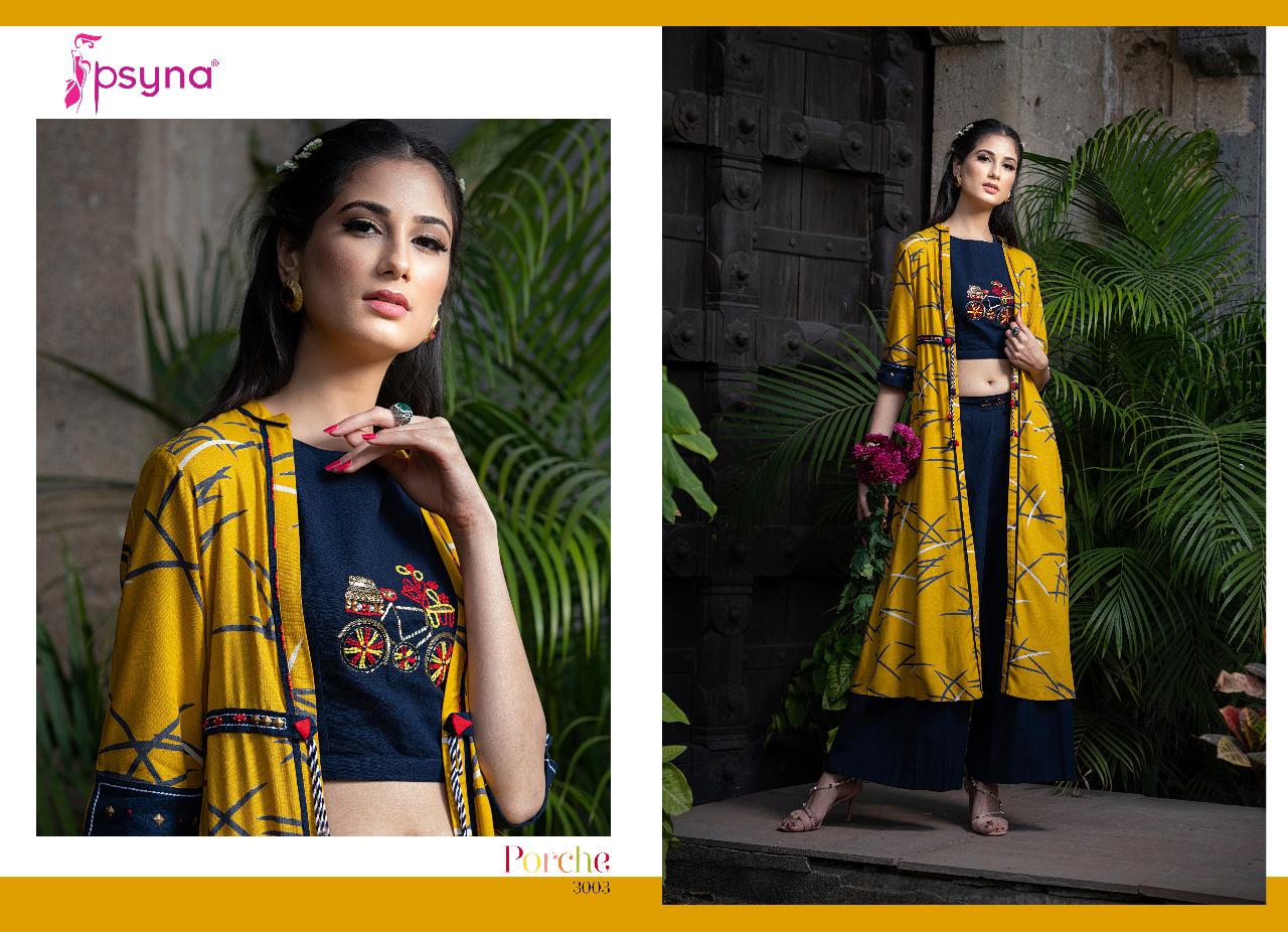 Psyna-Launching-Porche-Vol-3-Shrug-Catalogue-With-Different-Bottoms-Palazzo-Pant-Skirt-Collection-3