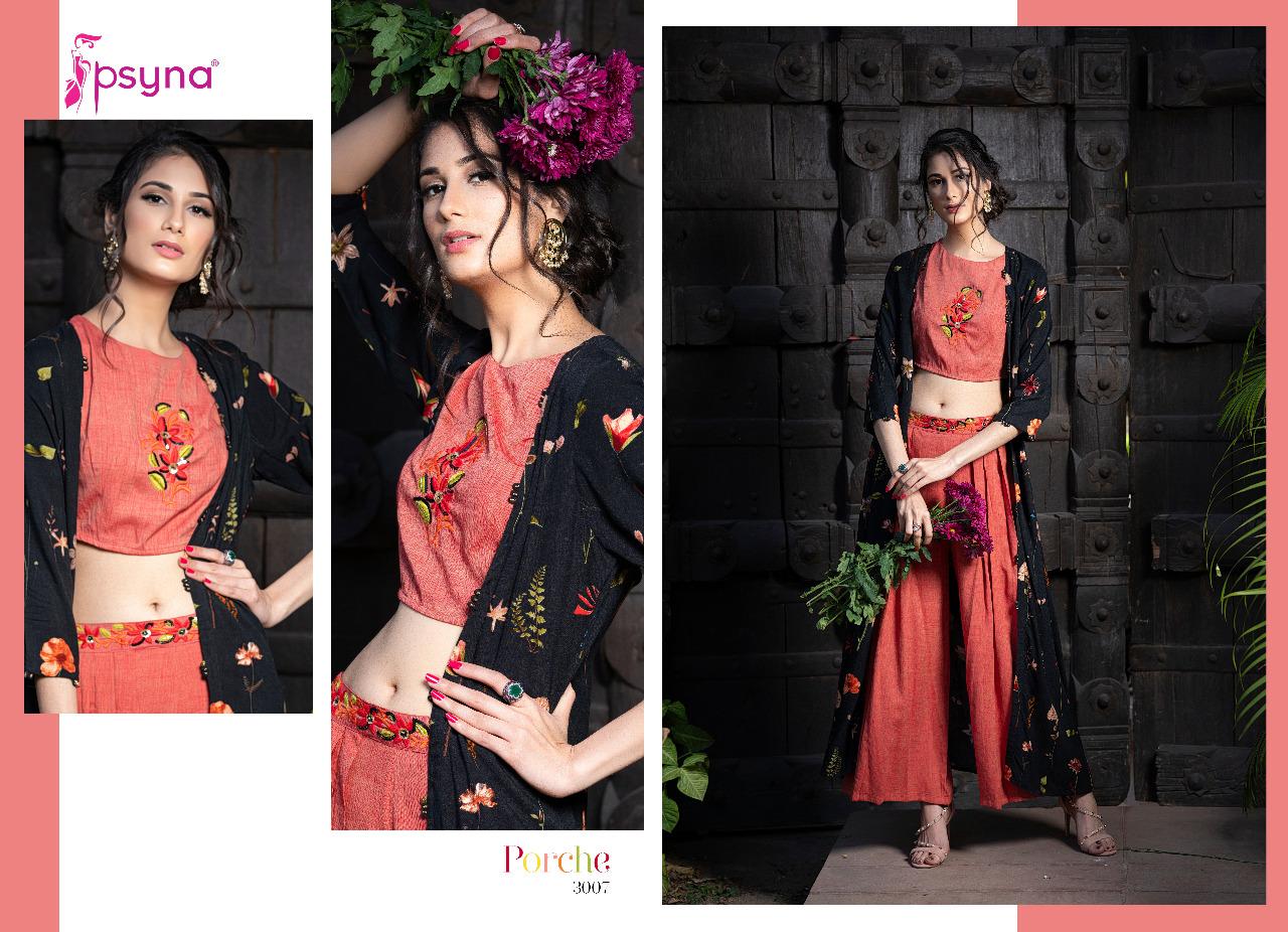 Psyna-Launching-Porche-Vol-3-Shrug-Catalogue-With-Different-Bottoms-Palazzo-Pant-Skirt-Collection-5