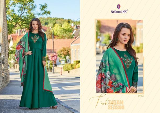 Arihant-Rubinaa-Silk-Readymade-Gown-Style-Salwar-Kameez-Supplier-14