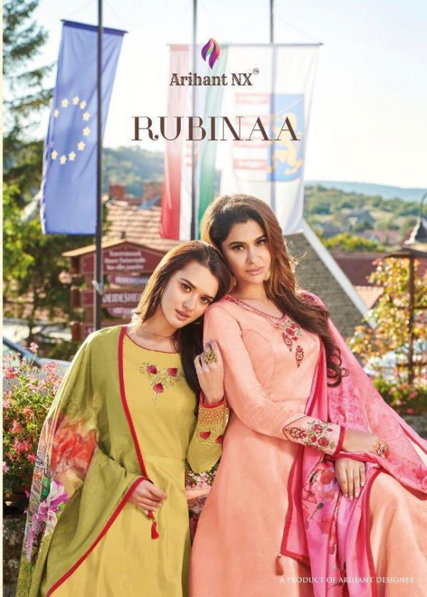 Arihant-Rubinaa-Silk-Readymade-Gown-Style-Salwar-Kameez-Supplier-2-600x839