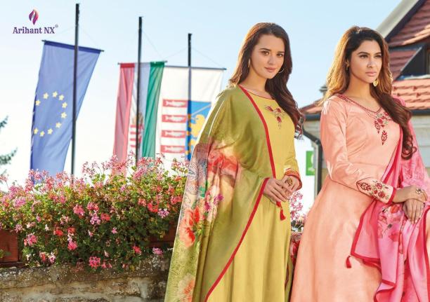 Arihant-Rubinaa-Silk-Readymade-Gown-Style-Salwar-Kameez-Supplier-4