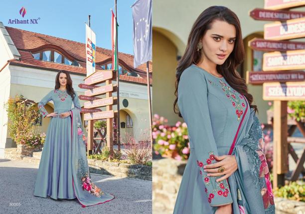Arihant-Rubinaa-Silk-Readymade-Gown-Style-Salwar-Kameez-Supplier-9